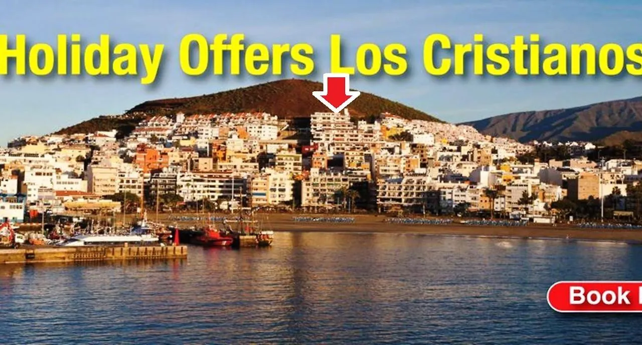 Ocean View Apartment Over Los Cristianos, Playa Las Vistas