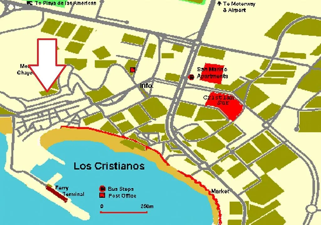 Ocean View Apartment Over Los Cristianos, Playa Las Vistas Spanien